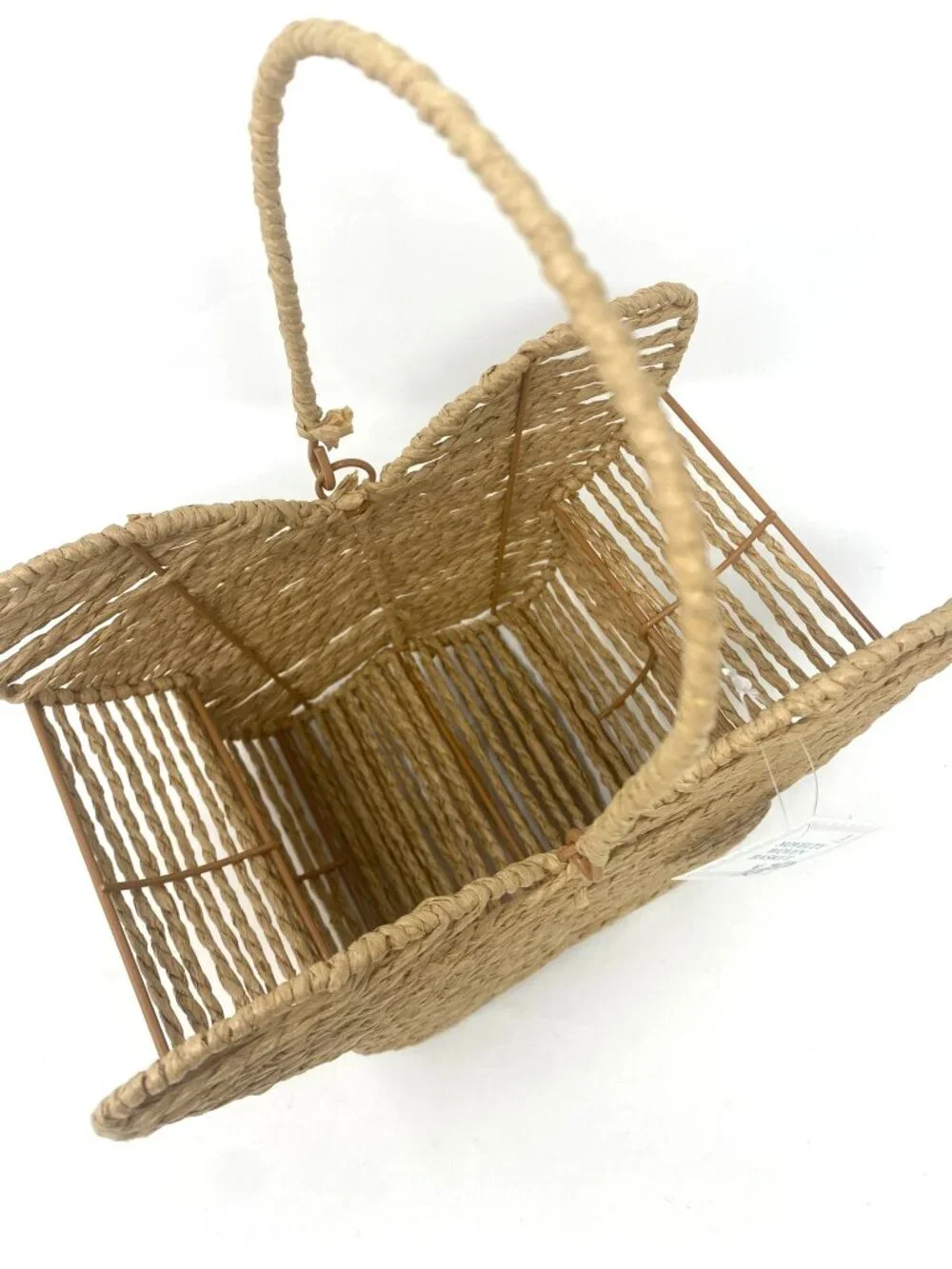 Target Novelty Woven Butterfly Shaped Basket With Handle Decor Easter